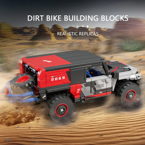 Modelo De Vehículo De Carreras Todoterreno Building Block, S