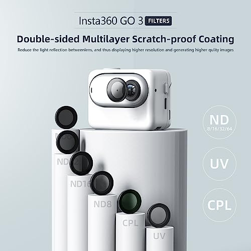 Filtro Cpl/nd De Lente Para Insta360 Go3/go2 (4 Unidades), C