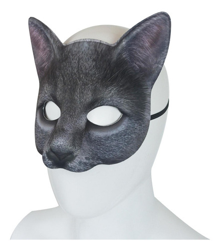 Máscara De Gato For Accesorios De Halloween, Juego De