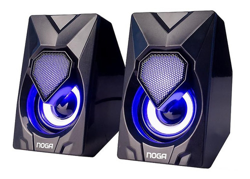 Parlantes Gamer Multimedia Noga Party Ng-502p 6w Led Rgb Usb