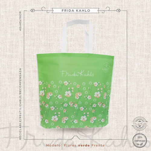 100 Bolsas Para Regalo Reutilizables Frida Kahlo Original