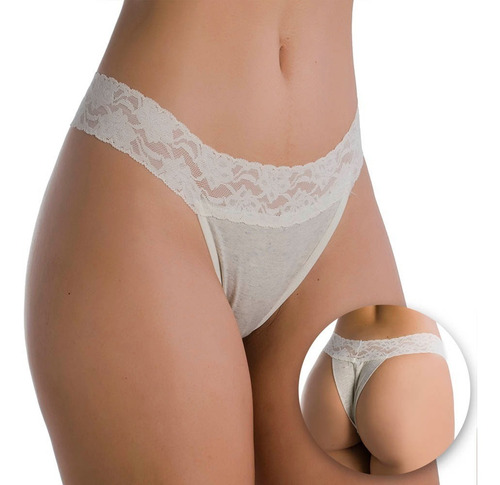 Imagem 5 de 10 de Tanga Dupla Malhar Não Marca Roupa Kit 10 Algodão Penteado