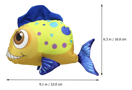 Juguete De Peluche Interactivo Con Forma De Pez Para Perro Q