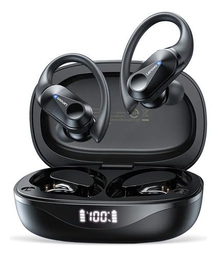 Audífonos Bluetooth Gamer Levono Inalámbricos Livepods Lp75 Color Negro
