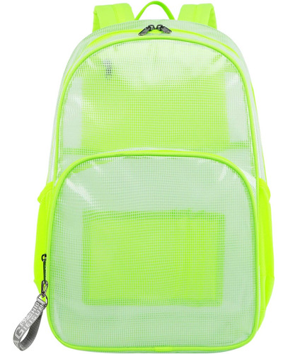 Mygreen Mochila Escolar Transparente De Pvc Transparente, Mo