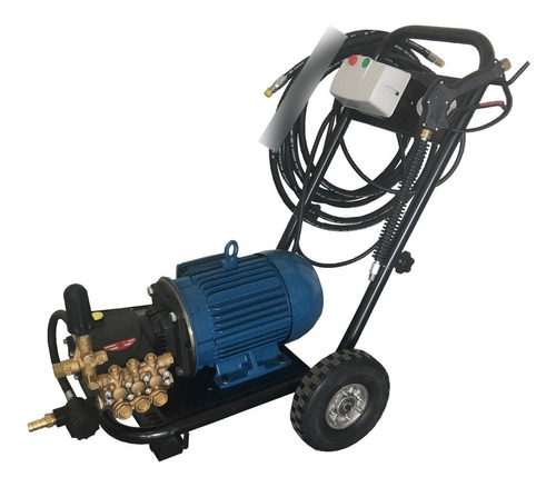 Hidrolavadora Industrial Para Autolavado 5 Hp 2600psi Con Carrito Y Protección Térmica 