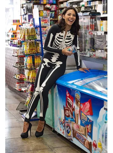 Disfraz Halloween Esqueleto Bodysuits Disfraz Esqueleto Sexy