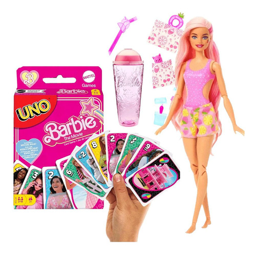 Boneca Barbie Pop Reveal Fruit - Unboxing E Slime