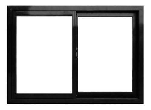 Ventana Corrediza Negro Herrero Maxialuminios 120 X 80