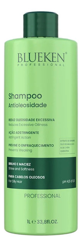 Shampoo Antioleosidade Blueken Para Cabelos Oleosos 1l