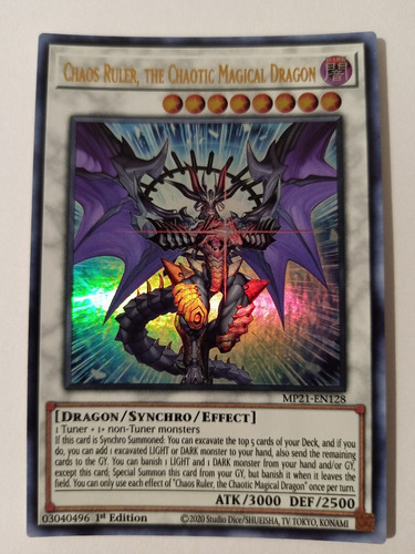 Chaos Ruler, The Chaotic Magical Dragon - Ultra Rare    Mp21