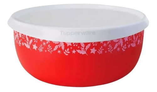 Bowl Blossom Decorado Rojo 550 Ml Tupperware® Libre De Bpa