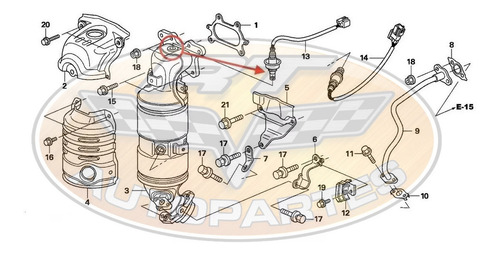 Imagen 4 de 8 de Sensor Oxigeno Honda Civic 1.8 2006-2011 Superior Orig Denso