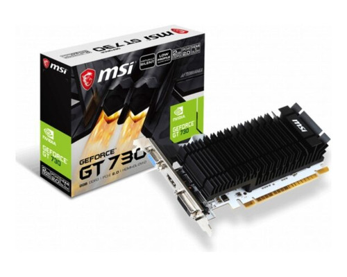  Tarjeta De Video  Msi-nvidia Geforce® Gt 730 2gb Ddr3 Pci-e