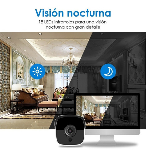 Cámara Wifi Ip Full Hd 1080p Bullet Exterior Audio
