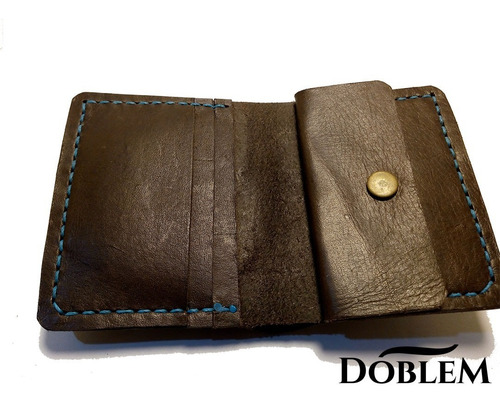 Imagen 3 de 6 de Billetera De Cuero Doblem Mod.: 2003