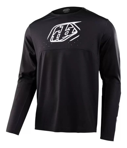 Polera De Bicicleta Sprint Icon Black Troy Lee Designs