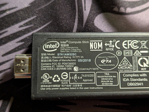 Intel Compute Stick 32gb Stk1aw32sc Con Windows 11 (Usado)