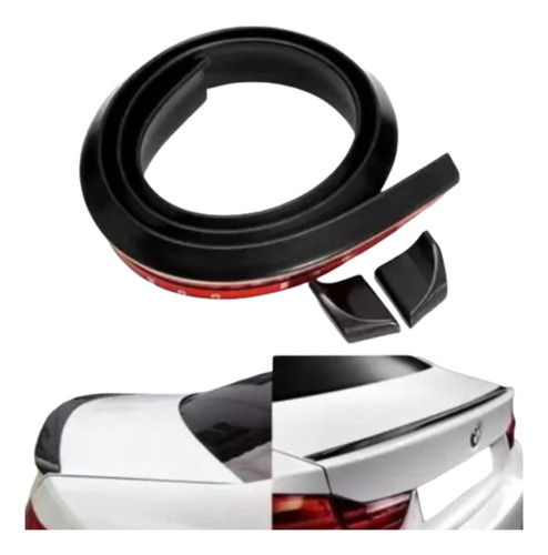 Aleron Samurai Cola De Pato Negro Fibra De Carbonospoiler