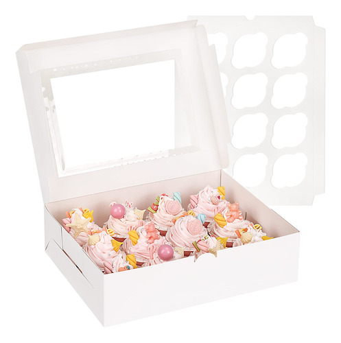 Moretoes Cajas Para Cupcakes, 15 Paquetes De Recipientes Bla