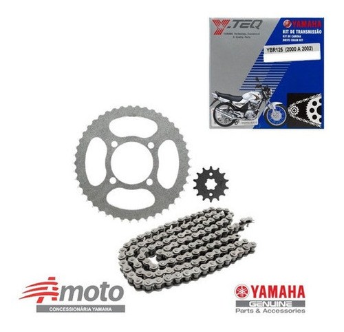 Imagem 1 de 1 de Kit De Transmissao (y-teq) 43d Ybr125 2000/2008