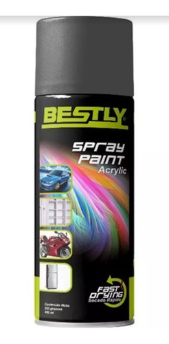 Pintura Acrílica Spray Bestly Fondo Gris