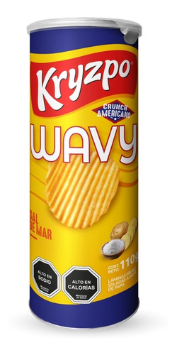 Papas Fritas Kryzpo Wavy Tarro De 110g - Elige Tu Sabor