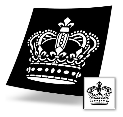 Stencil Reusable Galletas - Crown / Corona