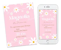 Comprar Kit Imprimible Margaritas Tono Rosa Con Textos Editables