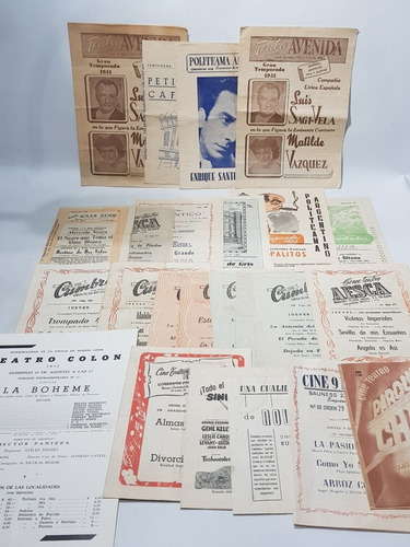 Antiguos Programas Cine Teatro Dancing 1950 Lote Mag 58262