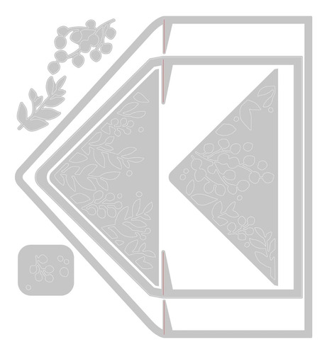Scrapbooking Set De 7 Troqueles - Revestimientos De Sobres 2