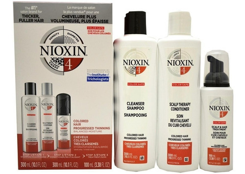 Kit Nioxin System 4 Sh 300ml E Cond 300ml E Scalp 100ml