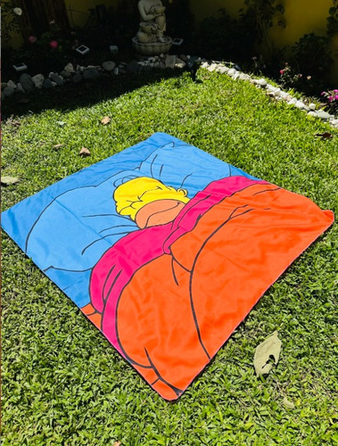 Lona Manta Playera Camping Animada Rosa