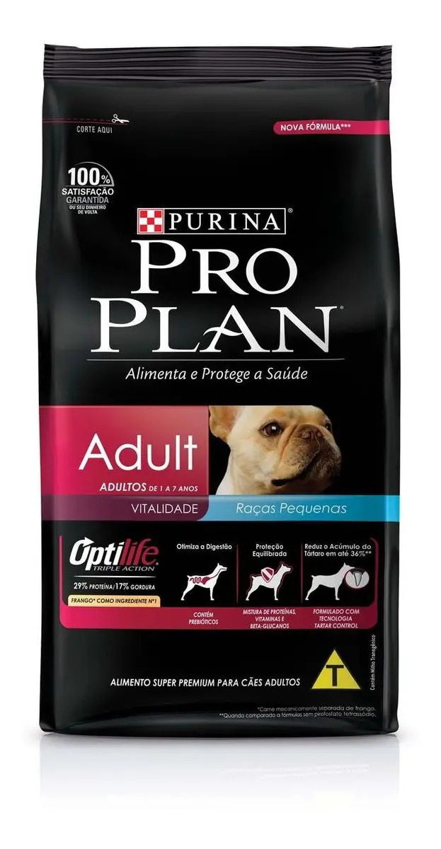 Ração Pro Plan OPTIHEALTH Cães Adultos Raças Pequenas FRANGO 7,5kg
