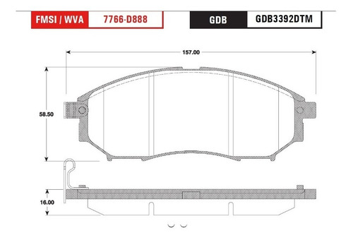 Imagen 2 de 5 de Balatas Ceramicas Del Renault Koleos 2009-2015 Trw