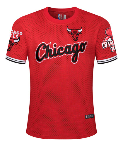 Camiseta Chicago Bulls Hombre Rojo