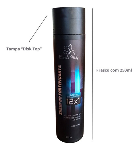 Shampoo Bianchi Vitaly 2un Fortificante 12x1 Crescimento
