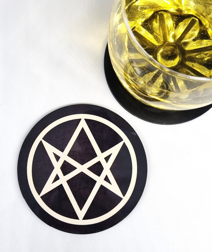 Portavasos De Supernatural Simbolos Supernatural Negro