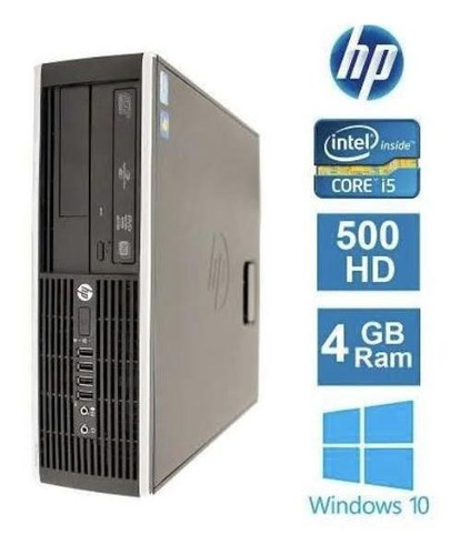 Desktop Hp Elite 8200 I5/500/4gb Win 10 Pro + Monitor 20 Hp