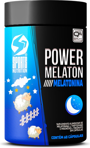 Power Melaton Com Fórmula Exclusiva Contendo Melatonina E Magnésio Treonato Alta Absorção - 60 Cápsulas