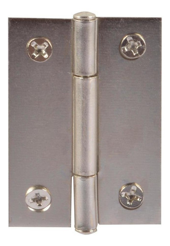 Bisagra Cabeza Plana 2 X 1.6 De Pulgadas Plata 2 Piezas