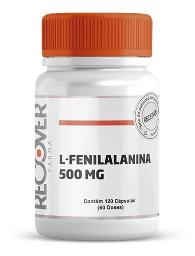 L-fenilalanina 500 Mg - 120 Cápsulas (60 Doses)