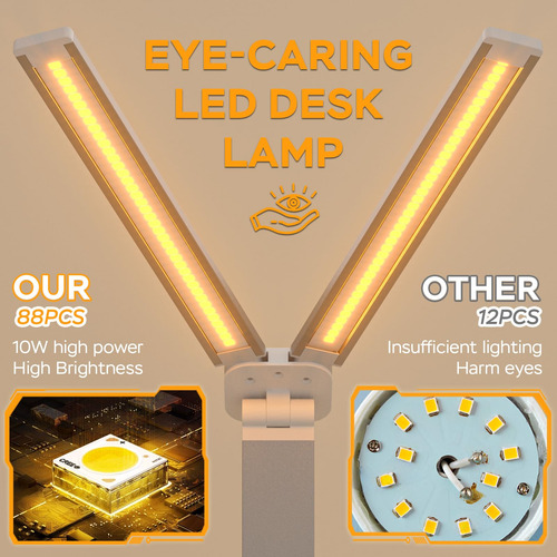 Lámpara De Escritorio Led Lámpara De Mesa Plegable Ajustable