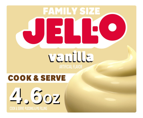 Jell-o Cook & Serve Mezcla De Relleno De Pudin De Vainilla Y