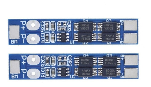 Placa Proteção Bateria Lítio 18650 2s 7,4v 8a Bms - 2 Un.