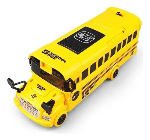 Ônibus Escolar Modelo Universal Bus Brinquedos Com Música