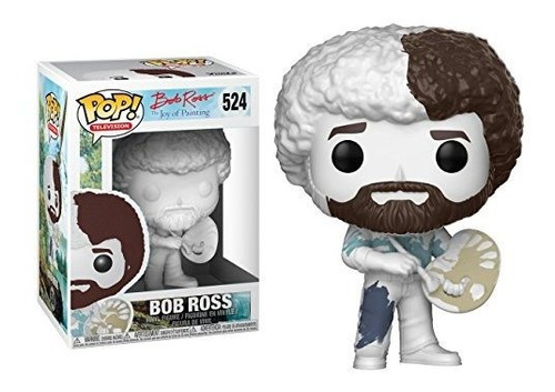 Bob Ross Diy ¡la Alegria De Pintar Pop! Figura De Vinilo