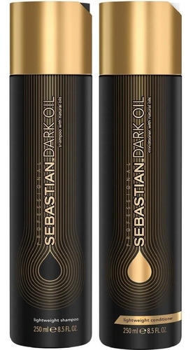 Shampoo+ Acondicionador Para Todo Cabello Sebastian Dark Oil