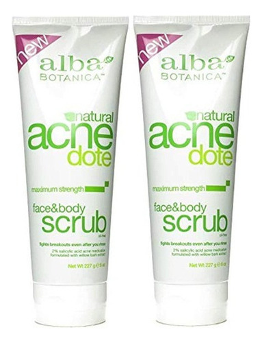 Alba Botanica Acnedote Face - Exfoliante Corporal, Tubo De 8