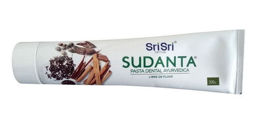 Imagen 4 de 5 de Pasta Dental Sudanta Sri Sri Natural Vegan Libre Fluor 200gr